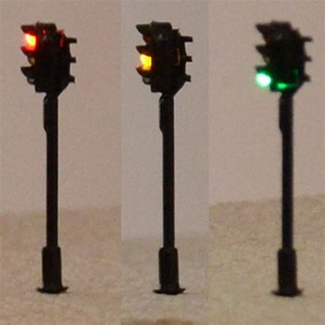 1-48 of over 1,000 results for"n scale signals" RESULTS JTD1503GYR 3PCS Model Railroad Train Signals 3-Lights Block Signal N Scale 12V Green-Yellow-Red Traffic Lights for Train Layout New 4. . N scale traffic lights